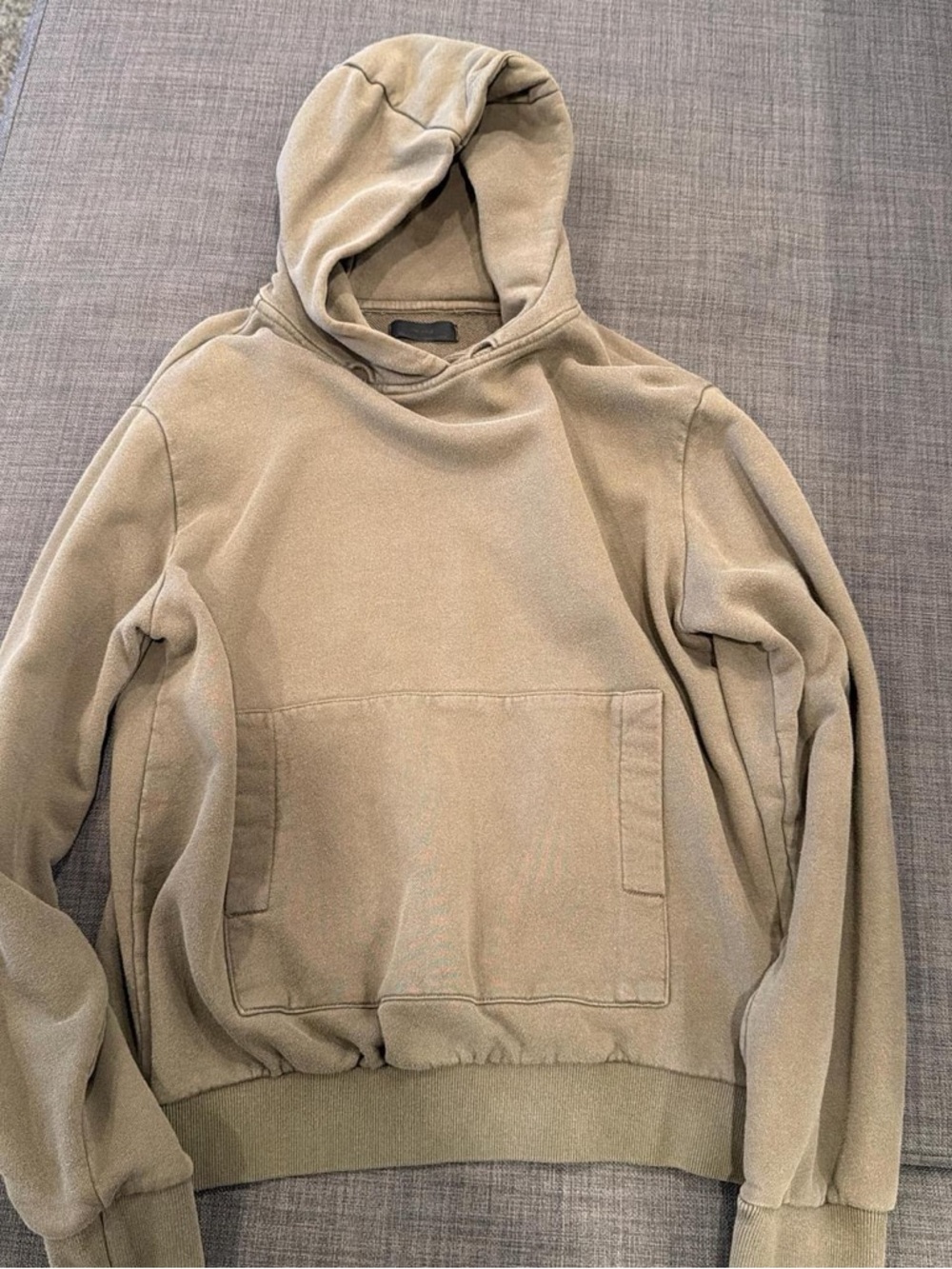 OAK + FORT Men's Hooded Pullover Sweatshirt - Olive